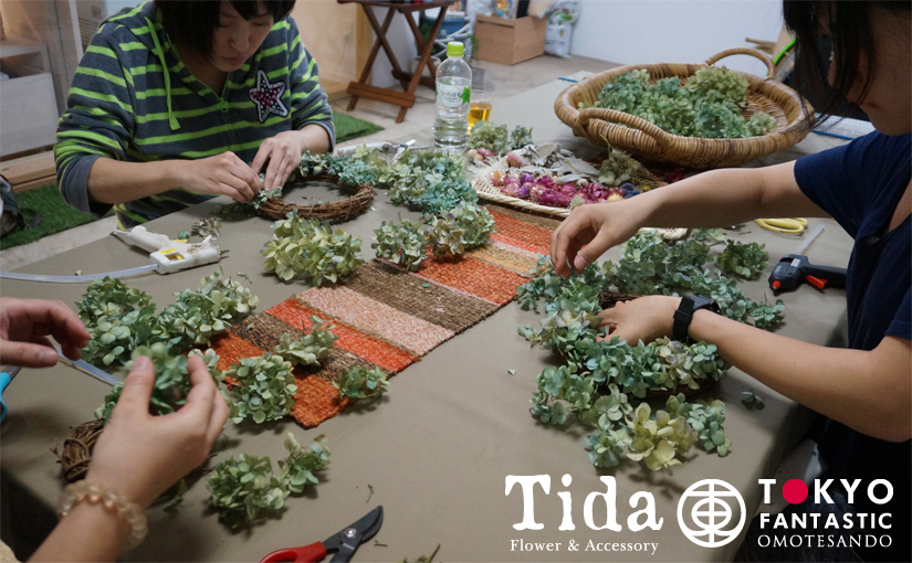 Tida Flower ドライフラワーリースワークショップ10.24(土) 開催されました！