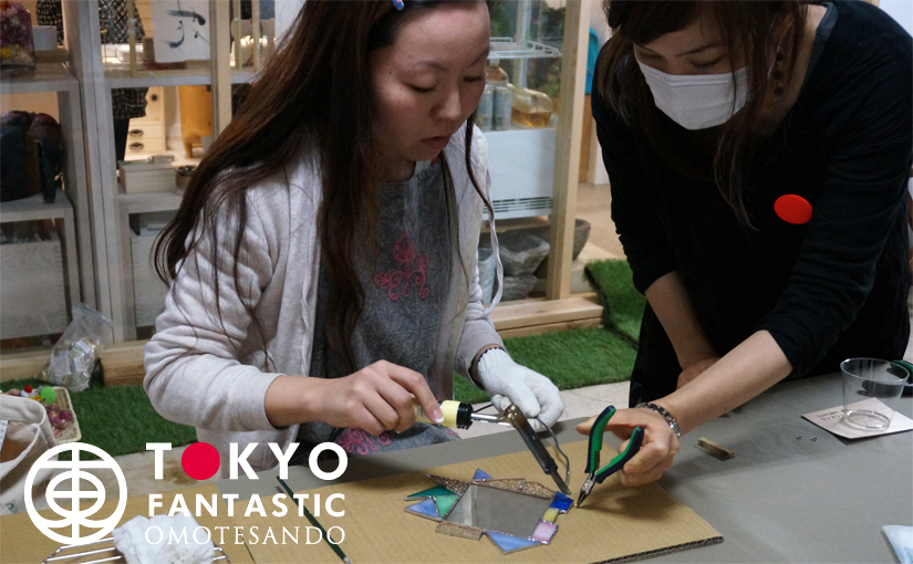 Glass & Art MOMO ステンドグラスワークショップ 10/25(日) 開催されました！